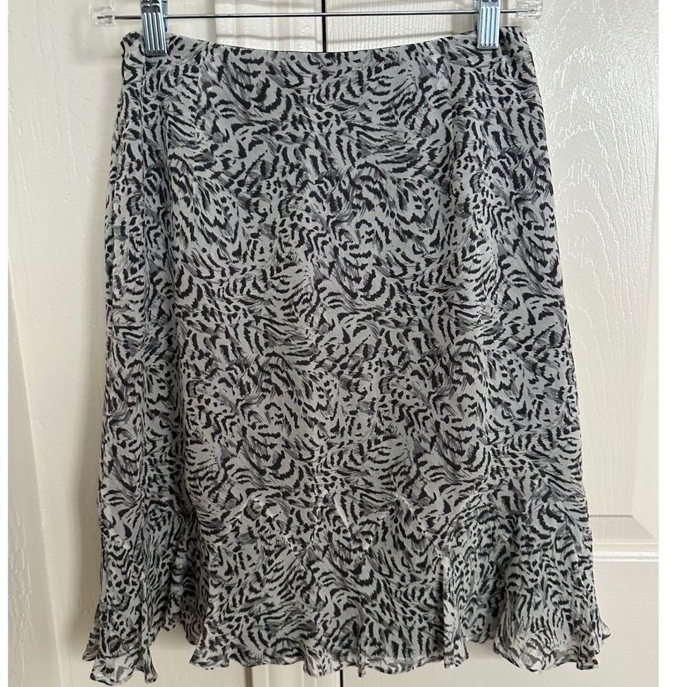 Vintage ESCADA Neiman Marcus 100% Silk Abstract Print Mini Skirt 34 XS - Picture 2 of 7